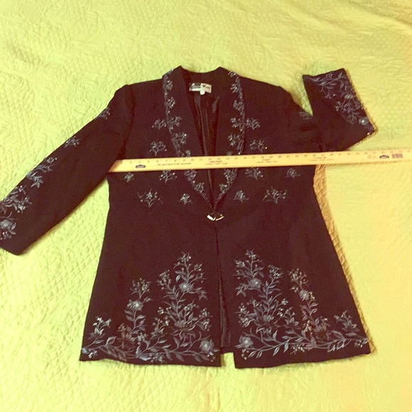 ben marc International Jackets & Blazers - Ben Marc int’l Beaded blind coat new wot PLUS